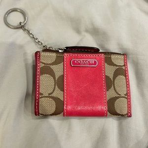 Authentic Coach card holder and keychain